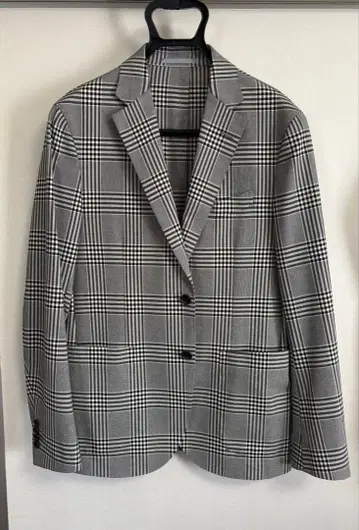 DECENT55 체크 무늬 테일러드 자켓