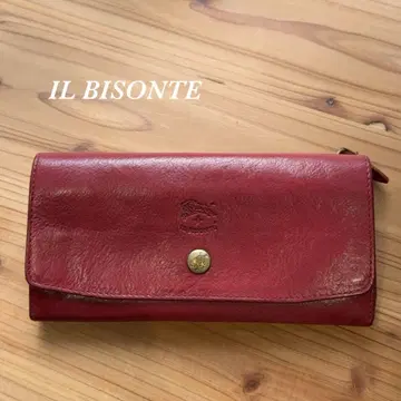 IL BISONTE 레드 장지갑