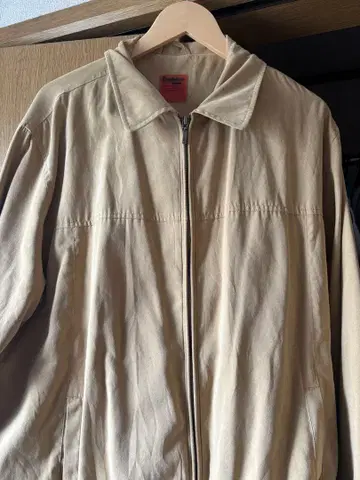 베이지 지퍼 캐주얼 자켓 스윙탑