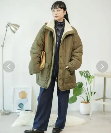 FREAK'S STORE 리버서블 보아 퀼팅 코트