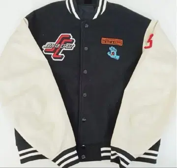 SANTA CRUZ 바이컬러 바시티 자켓 73