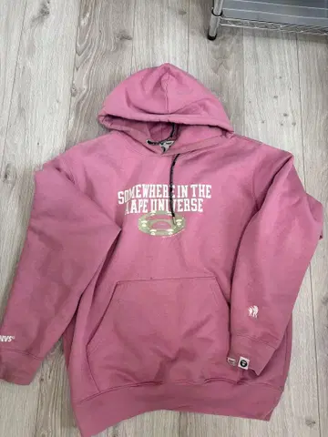 Aape 핑크 후드티 M