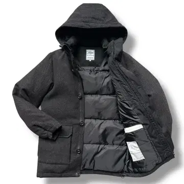 컨디션 최상 2way 빔즈 다운 자켓 트위드 남성용 후드 양모
