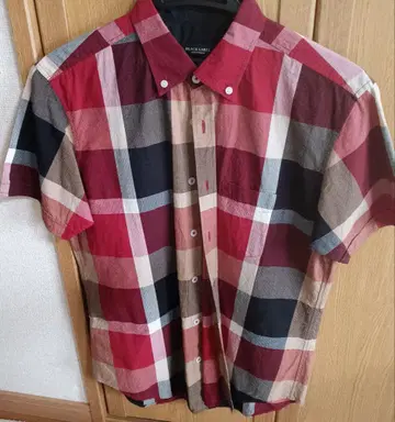 BLACK LABEL CRESTBRIDGE 반팔 체크 셔츠 M 사이즈