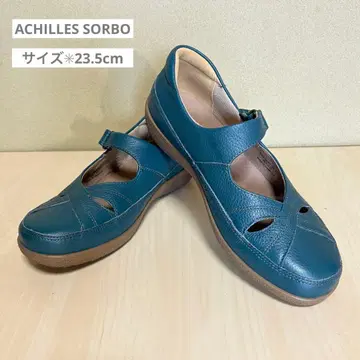 아킬레스 솔보 ASC3440 컴포트 스트랩 신발 23.5cm 짙은 녹색