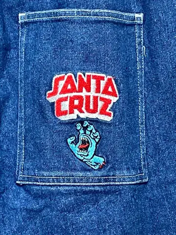 SANTACRUZ 산타크루즈 자수 로고 배기 팬츠 스케이터 팬츠