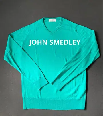 JOHN SMEDLEY V넥 스웨터 울 100% 남녀 공용