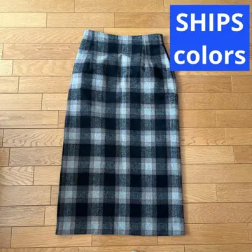 Ships 여성용 체크 타이트 스커트
