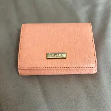 FURLA 핑크 3단 폴더형 지갑
