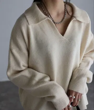 스키퍼 니트 아이보리