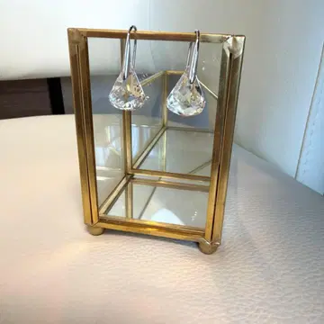 스와로브스키 크리스탈 드롭형 실버 귀걸이