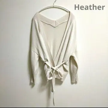 Heather 헤더 아이보리 멀티웨이 코튼 카슈쿨 가디건