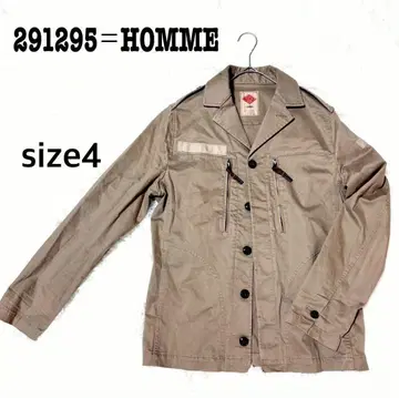 291295=HOMME 사파리 자켓 테일러드 자켓 XL 브라운