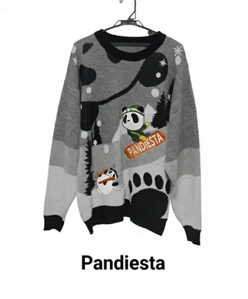 팬디에스타 새상품 남성용 니트 L 사이즈 정도 자수 샘플