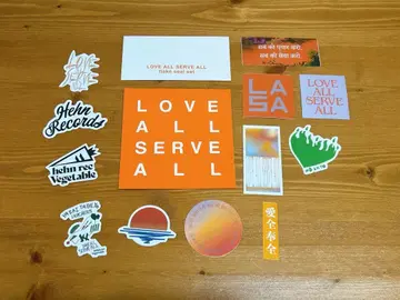 후지이 카제 LOVE ALL SERVE ALL 스티커 세트