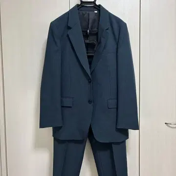 UNIQLO U 레귤러핏 테일러드 자켓&팬츠 네이비 S