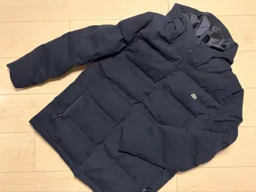 라코스테 피케 다운 자켓 네이비 두툼한 후드 부착