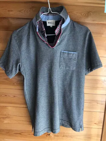 TK MIX PICE 그레이 피케 셔츠 M 사이즈