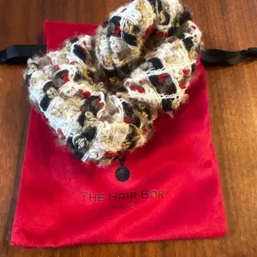 THE HAIR BAR 스크런치 베이지/화이트