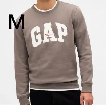 1점만 새상품 택 포함 GAP 로고 맨투맨 브라운 M 스웨트 셔츠