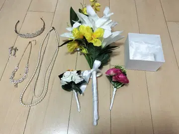 웨딩 부케 액세서리 등 8점