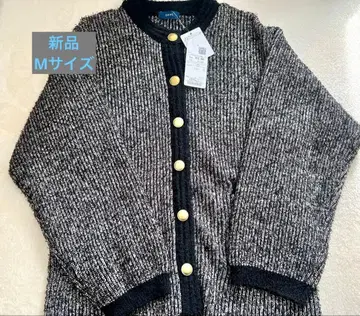 SHIPS 버튼 가디건 M 사이즈 블랙 화이트