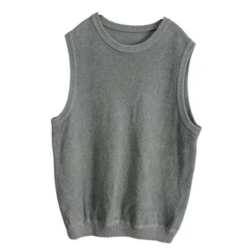 N-546 크렙스큐어 카노코 스테디셀러 니트 베스트 라이트 그린 2