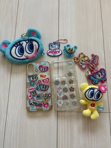 엔젤 블루 나카무라 군 스마트폰 케이스 skinnydip 파우치 세트