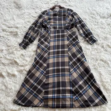 어반 리서치 서니 라벨 체크 원피스