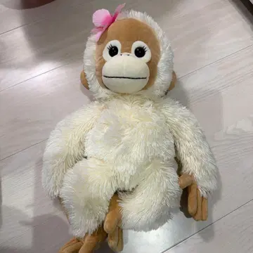 원숭이 봉제 인형 꽃 장식 포함