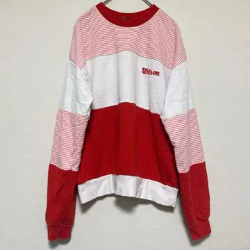 Wilson 빨흰 스트라이프 트레이닝복