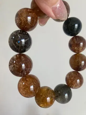 루틸 팔찌 빅볼