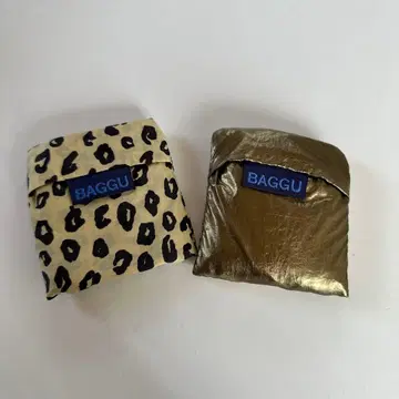 BAGGU 레오파드/골드 2개 세트 baby size