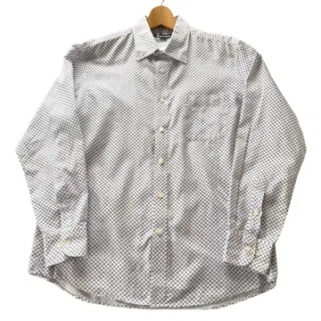 아쿠아 스큐텀 남성용 버튼 다운 셔츠 코몬 무늬 LL 레나운 일본제