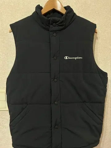 [새상품급] Champion 챔피온 베스트 블랙 충전솜 블랙 L