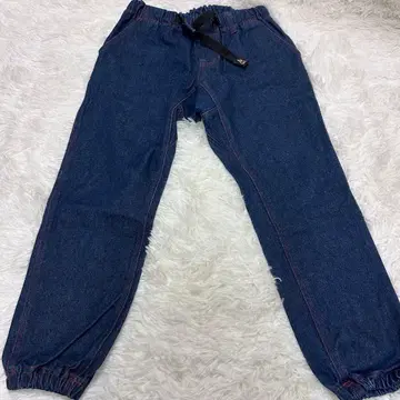 go slow caravan 다크 블루 데님 조거 팬츠 1