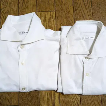 RINGJACKET 화이트 긴팔 셔츠 2장 세트