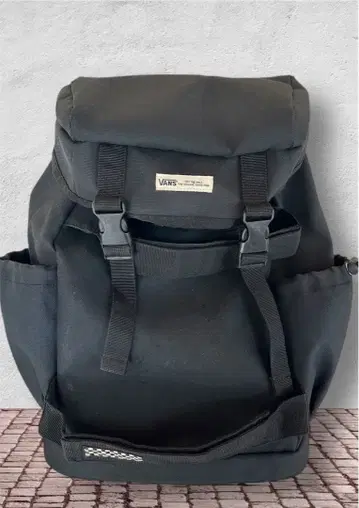VANS 블랙 백팩 스케이트보드 백팩