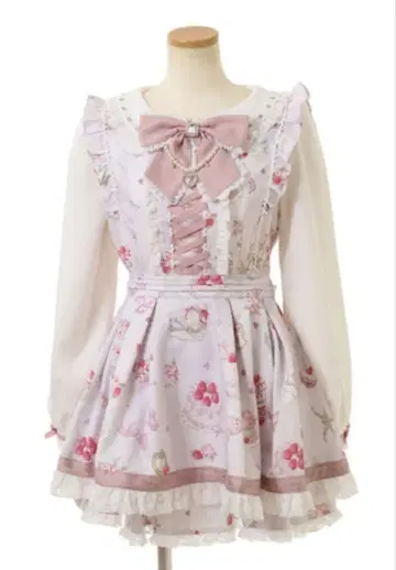 LIZLISA Salon de Fraise 패턴 셋업 핑크