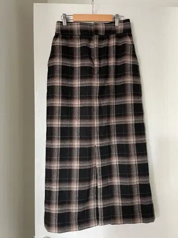 글로벌 워크 체크 타이트 스커트 L 사이즈 택 포함 새상품