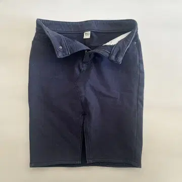 RonHerman 네이비 타이트 스커트 슬릿