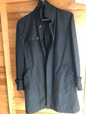 COMME CA ISM 블랙 트렌치코트