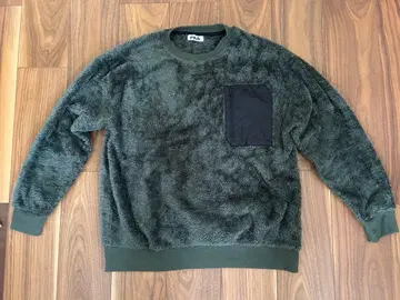 올리브 그린 플리스 자켓 L 사이즈