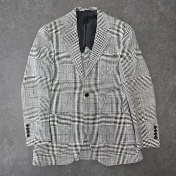 BEAMSF 글렌 체크 3 버튼 자켓