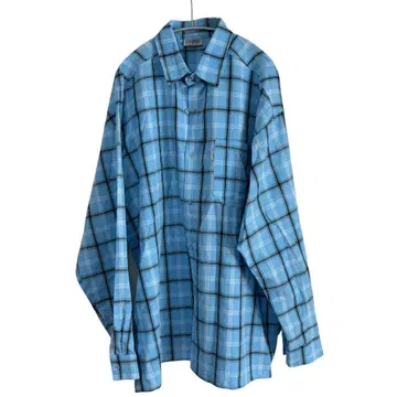 N-550 caltop 컬트탑 USA제 체크 셔츠 블루 빅