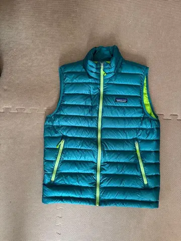 patagonia 그린 퀼팅 베스트