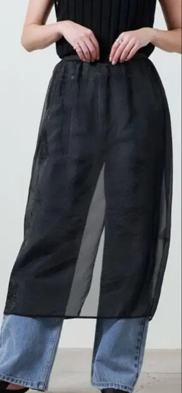 MARW UNITED ARROWS 시어 오간자 스커트