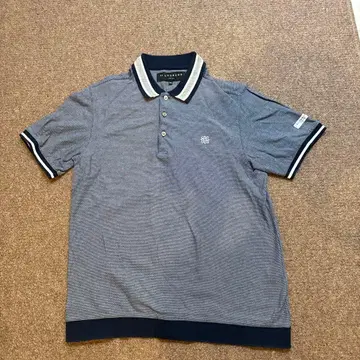 St ANDREWS 피케 셔츠 LL 네이비