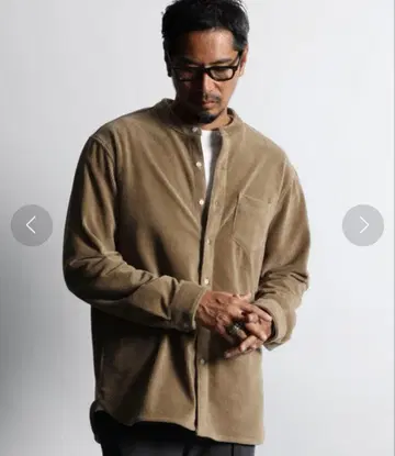 더퍼 소프트 코듀로이 노카라 셔츠 S