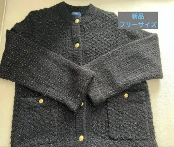 새상품 Ships 니트 가디건 블랙